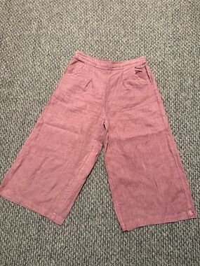 Sigrid Olsen pink linen pants